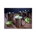 Moscow Mule Becher Set 4tlg, 1000 ml, schwarz