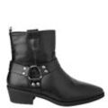 Damen Stiefeletten in Leder-Optik