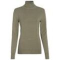 Damen Rollkragenpullover unifarben