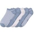 5 Paar Damen Sneaker-Socken mit Bio-Baumwolle