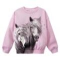 Mädchen Sweatshirt mit Pferde-Motiv