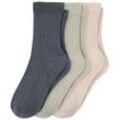 3 Paar Kinder Socken mit Rippstruktur