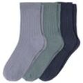 3 Paar Kinder Socken mit Rippstruktur