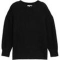 TOM TAILOR Damen Plus Size - Strickpullover mit Pailletten, schwarz, Uni, Gr. 46