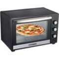 Minibackofen 60 Liter Umluft Ofen Pizzaofen Mini Backofen Freistehender Backofen Mini-Backofen Backofen mit Umluft 2000 Watt Umluft Rotisserie 90 min