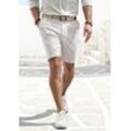 Chinoshorts JOHN DEVIN "regular-fit" Gr. 32, N-Gr, beige, Herren, Web, Obermaterial: 98% Baumwolle, 2% Elasthan, unifarben, Hosen, Oxford Shorts aus elastischer Baumwolle