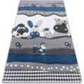 Rugsx - Kinderteppich petit farm bauernhof tiere blau blue 120x170 cm