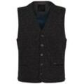 Anzugweste BUGATTI, Herren, Gr. 52, braun, 65% Baumwolle, 35% Polyester, unifarben, casual, regular fit, Westen, mit Knopfleiste