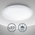 B.k.licht - led Deckenlampe Deckenleuchte 28cm 12W Wohnzimmer Design-Lampe Leuchte 230V WEIß