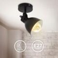 Led Wandlampe Spot Retro Industrial Design Vintage Wandleuchte matt schwarz E27 - B.k.licht