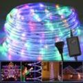 Swanew - led Lichterschlauch Außen/Innen Beleuchtung Lichtschlauch Lichterkette 20M rgb