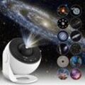 Planetarium-Sternprojektor, Galaxienprojektor, realistisches Sternenhimmel-Nachtlicht mit 12 Film-Discs, Sonnensystem-Konstellation Mond für