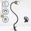 Led Klemmleuchte Leselampe flexibel Tischlampe Schreibtisch flex schwarz 5W GU10 - B.k.licht