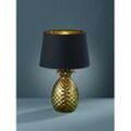 Gold Pineapple Pineapple Tischlampe mit schwarzem Lampenschirm Ø28 cm Trio Lighting