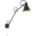 Deckenstrahler Metall E27 verstellbar b: 14 cm Grau Retro Spot Lampe Decke