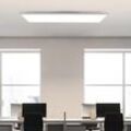 Led Panel Deckenleuchte weiße Deckenpanel - Dimmbar 100x30 cm Deckenlampe Flach Büro mit Fernbedienung Wohnzimmerlampe 24W Küchenlampe Modern