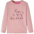 Kinder-Langarmshirt Rosa 128