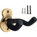 Gitarren-Wandaufhänger, 2er-Pack, sicherer und stilvoller Gitarren-Wandhaken für akustische E-Bassgitarre (2er-Pack), Bronze - Sollbry