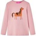 Kinder-Langarmshirt Hellrosa 128