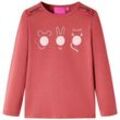 Kinder-Langarmshirt Dunkelrosa 128