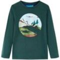 Torana - Kinder-Langarmshirt Dunkelgrün 128