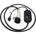 Ladekabel Typ 2 zu Typ f cee 7/7 kompatibel mit Mercedes-Benz eqv, gla 250e Elektroauto, 1-phasig, 16 a, 3,5 kW, 3 m - Vhbw