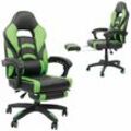 Mucola - Gaming Stuhl Bürostuhl Racing Stuhl Schreibtischstuhl Drehstuhl Chefsessel Schalensitz Gamingstuhl Sportsitz pc Stuhl Grün