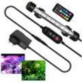 LED Aquarium Beleuchtung IP67 Wasserfest RGB Licht Aufsetzleuchte Dimmbar Fisch Tank Unterwasser Lampe 28.5cm