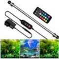 Led Aquarium Beleuchtung IP67 Wasserfest rgb Licht Aufsetzleuchte Dimmbar Fisch Tank Unterwasser Lampe 92.5cm