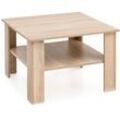 Couchtisch SV51868 Holz 60 x 42 x 60 cm Design Holztisch mit Ablage, Wohnzimmertisch Coffee Table, Sofatisch Loungetisch, Kaffeetisch Stubentisch mit