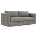 Loungesofa Sands Aluminium mit Polyrattan charcoal Lounge-Sofa - Sonnenpartner