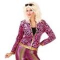 80er-Jacke "Wild Lady", pink/gold