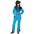 buttinette Kostüm "Cowgirl" für Damen, blau/schwarz