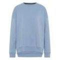 Strick Pullover in blau unifarben, blau, M