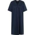 Blusenkleid in navy unifarben, navy, 42