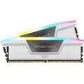 CORSAIR Arbeitsspeicher "Vengeance RGB DDR5 6200MHz 32GB (2x16GB)", Arbeitsspeicher, weiß, 2x16GB, 6200 MHz