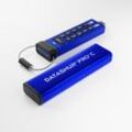 ISTORAGE USB-Stick "datAshur Pro+C" USB-Sticks Gr. 128GB GB, blau