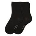 2 Paar Damen Socken mit Viskose aus Bambus