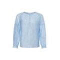 comma casual identity Blusenshirt Damen Lyocell, hellblau