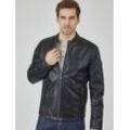 Bugatti Lederjacke Herren, blau