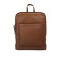 X-Zone Rucksack Damen Leder, cognac