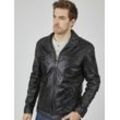 Bugatti Lederjacke Herren, schwarz