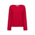 Marc O'Polo Strickpullover Damen Wolle meliert, rot