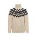 Gant Pullover Damen Wolle gemustert, sand