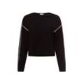 Y.A.S Strickpullover Damen Viskose, schwarz