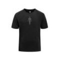 Gold's Gym T-Shirt Herren Polyamid bedruckt, schwarz