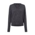 Weekend Max Mara Strickpullover mit Alpaka-Anteil Damen Wolle meliert, hellgrau