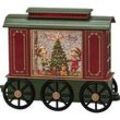 KONSTSMIDE LED Wasserlaterne Wagon mit 5 Std. Timer Weihnachtsbeleuchtung, Rot / Grün, Warm Weiß