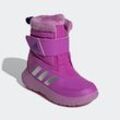 Winterstiefel ADIDAS SPORTSWEAR "WINTERPLAY KIDS STIEFEL", Damen, Gr. 33, lila burst, silber metallic, preloved lila, Textil, Synthetik, sportlich, Schuhe, Snowboots, Winterboots, Winterschuhe