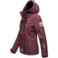 Softshelljacke MARIKOO "Kleine Zicke" Gr. 3XL, rot (weinrot) Damen Jacken sportliche Funktionsjacke